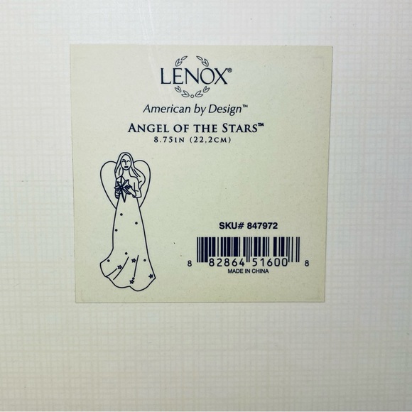 Lenox "Angel of the Stars" Sentiments Angels Figurine With COA - Picture 16 of 17